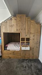 Bed huisje steigerhout bedstee, Ophalen, Gebruikt, Jongetje of Meisje