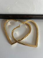 Anna+nina oorbellen funky love hoop earrings, Ophalen of Verzenden, Nieuw, Goud, Overige materialen