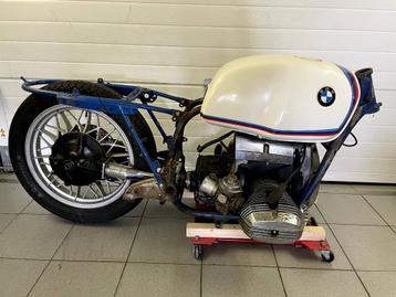 BMW R80/7, project met lopende motor