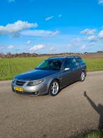 Saab 9-5 2.3 Turbo Aero 260PK Sport Estate AUT 2006 Grijs, 1800 kg, 4 cilinders, 2290 cc, Leder en Stof