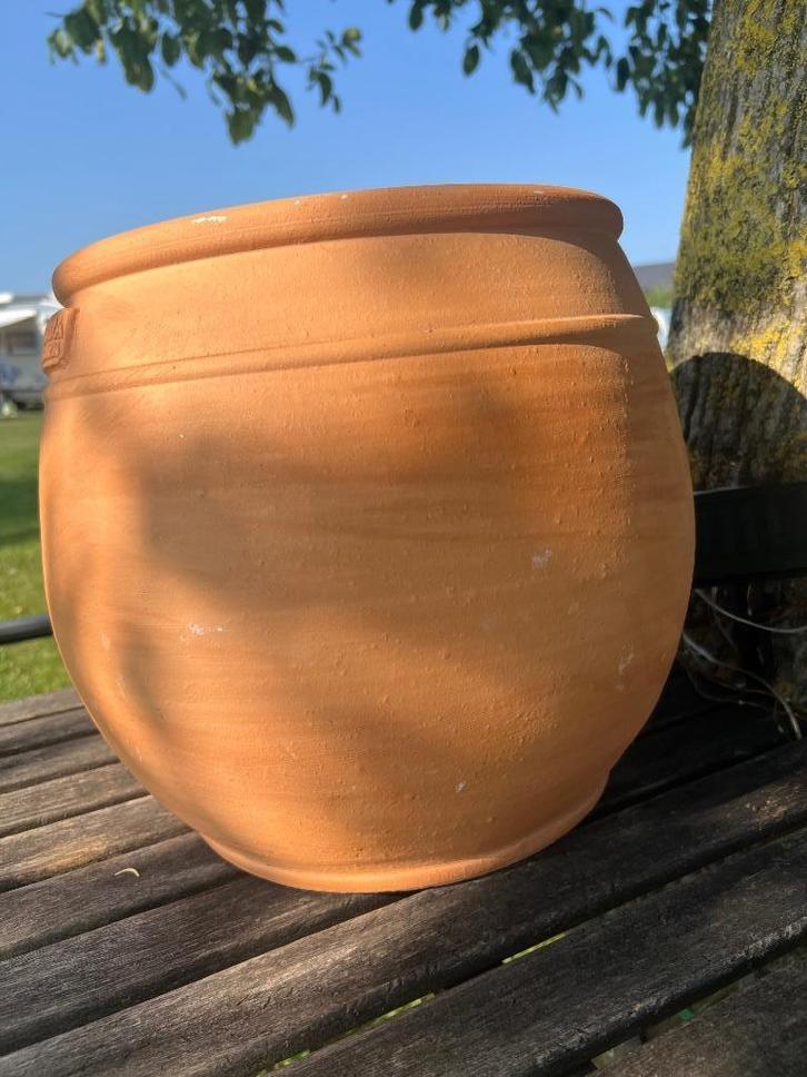 Terra Botanica, ovale terra cotta pot, 30 cm, Tuin en Terras, Bloempotten, Zo goed als nieuw, Terracotta, Binnen, Balkon, Tuin
