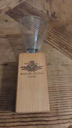 Borrelglas  uniek weduwe Jouwstra, Ophalen of Verzenden, Nieuw, Borrel- of Shotglas