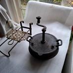 Antieke Gieijzeren Koffie brander. Aub bieden via markplaats, Ophalen of Verzenden