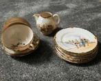 Antiek Japans theeservies Meiji Kutani eierschaal porselein, Antiek en Kunst, Antiek | Servies compleet, Ophalen of Verzenden