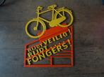 Oude reclame Fongers fietsen Rijdt Veilig Rijdt Fongers, Ophalen, Gebruikt, Reclamebord