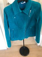 Turquoise suede jackje m44 true esprit, Kleding | Dames, Jasjes, Kostuums en Pakken, Overige kleuren, Maat 42/44 (L), Ophalen of Verzenden