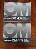 Handleiding, gebruiksaanwijzing A + B: Olympus OM-4 Ti, Olympus, Ophalen of Verzenden, Zo goed als nieuw