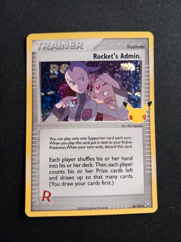 Pokemon Rocket's Admin Celebrations Classic Collection NM beschikbaar voor biedingen