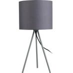 Tafellamp tripod grijs, Verzenden, Nieuw, Metaal, Minder dan 50 cm