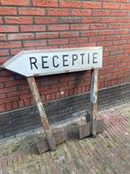 Receptiebord voor in de grond. Receptie, Ophalen, Gebruikt