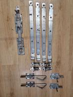 Poortbeslag set, Doe-het-zelf en Verbouw, Ophalen, Gebruikt, IJzer, Scharnier