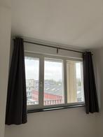 Gordijnen - slaapkamer, Ophalen, 100 tot 150 cm, Zo goed als nieuw, Grijs