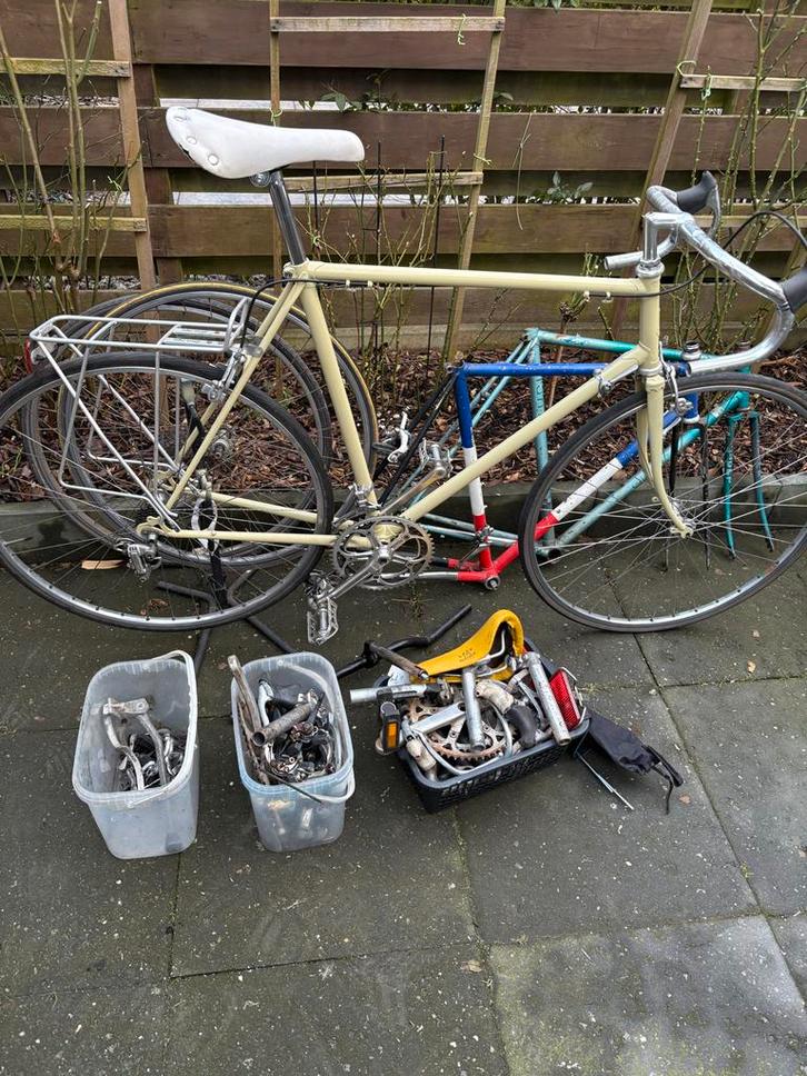 Vintage Fiets Onderdelen en Frames, Fietsen en Brommers, Fietsonderdelen, Gebruikt, Racefiets, Frame, Ophalen