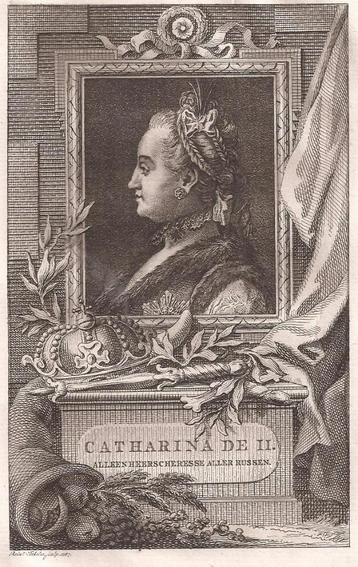 Catharina de II. Alleenheerscheresse aller Russen. 1787 beschikbaar voor biedingen