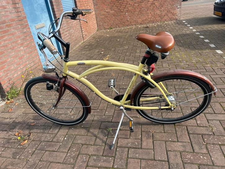 Basic Bullet Cruiser Fiets, Fietsen en Brommers, Fietsen | Cruisers en Lowriders, Gebruikt, Heren, Cruiser, Staal, 51 tot 55 cm