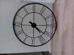 Zwarte stalen klok 70cm, Ophalen, Zo goed als nieuw