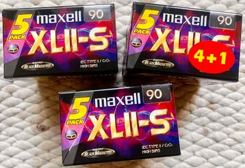 15 NOS Maxell XLII-S90 NIEUW cassettebandjes XLIIS XLII-S 90 beschikbaar voor biedingen