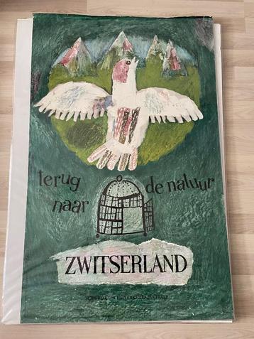 Posters Zwitserland, Frans, Volkenkunde, GVN vormgevers  beschikbaar voor biedingen