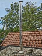 RVS Dubbelwandige Schoorsteenpijp 4m, Doe-het-zelf en Verbouw, Ophalen, Zo goed als nieuw