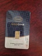 0.999 goudbaar 1 gram IGR Istanbul GoldGram, Goud, Ophalen of Verzenden
