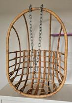 Sissy-Boy Egg chair hangstoel met ophang benodigdheden, Ophalen, Bruin, Riet of Rotan, Zo goed als nieuw