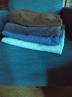 4 badhanddoeken diverse maten en kleuren, Overige typen, Blauw, Zo goed als nieuw, Ophalen