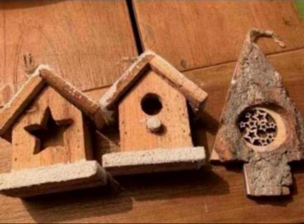 Kerst : divers w.o. :Houten Huisje /Lichtsnoer hart etc., Ophalen of Verzenden, Zo goed als nieuw