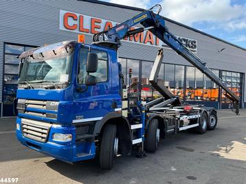 DAF FAX 85 CF 360 8x2 Euro 5 Hiab 16 Tonmeter laadkraan beschikbaar voor biedingen