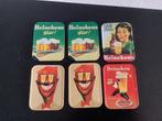 Retro Heineken reclame onderzetters jaren 70, Verzamelen, Ophalen of Verzenden, Zo goed als nieuw, Overige typen