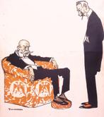 Rokende Wilhelm en Frans Jozef op spotprent, Verzenden