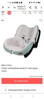 Babys only autostoel hoes stone green, Kinderen en Baby's, Overige merken, Ophalen of Verzenden, Zo goed als nieuw