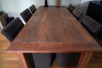eetkamertafel, Huis en Inrichting, Ophalen, 100 tot 150 cm, Teakhout, 200 cm of meer