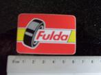 sticker fulda logo autobanden banden tyres vintage, Verzamelen, Merk, Zo goed als nieuw, Verzenden