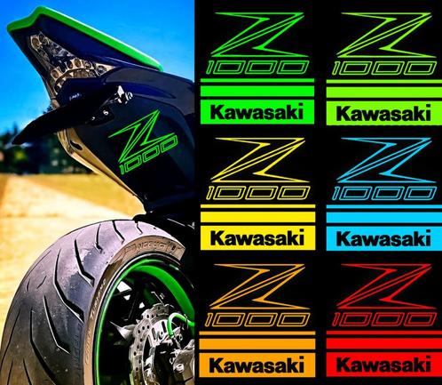 Kawasaki Z1000 logo stickers 20+ kleuren alle afmetingen, Motoren, Accessoires | Stickers, Verzenden