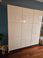 Mooie Ikea Besta hoogglans wit wandkast, Ophalen, 200 cm of meer, 150 tot 200 cm, 25 tot 50 cm