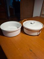Arabia Teema Schalen met Deksel & Mand, Huis en Inrichting, Keuken | Servies, Gebruikt, Keramiek, Ophalen of Verzenden, Schaal of Schalen