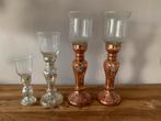 Kerst kandelaren set van 4, Ophalen of Verzenden, Gebruikt