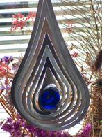 BlinQ Art Windspinner Druppel RVS - 240x118mm - Glaskogel 35, Huis en Inrichting, Ophalen of Verzenden, Zo goed als nieuw