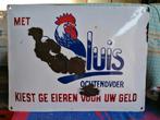 Zeldzaam émaille bord P.Sluis., Verzamelen, Merken en Reclamevoorwerpen, Ophalen of Verzenden, Gebruikt, Reclamebord