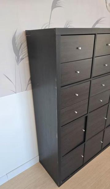 18x LADES inc. Inzetten Kallax zwart Ikea drawers  beschikbaar voor biedingen
