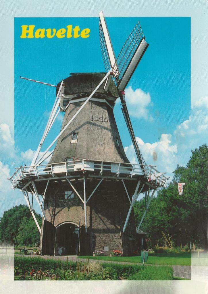 HAVELTE Molen, Verzamelen, Ansichtkaarten | Nederland, Gelopen, Drenthe, 1980 tot heden, Verzenden