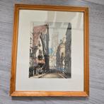 ets Marcel Julien Baron, Parijs straattafereel, gesigneerd, Ophalen of Verzenden