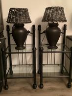 2 brocante nachtkastjes zwart queen Ann dressoir eethoek, Ophalen