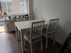 Ikea Laneberg / Ekedalen eetkamer tafel en stoelen ZGAN, Ophalen, 100 tot 150 cm, 50 tot 100 cm, Zo goed als nieuw