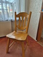 Blank eiken eetkamerstoel, Huis en Inrichting, Stoelen, Ophalen, Gebruikt, Bruin, Vier