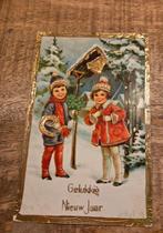 Jongen en meisje luiden de klok, Verzenden, Voor 1920, Gelopen, Feest(dag)