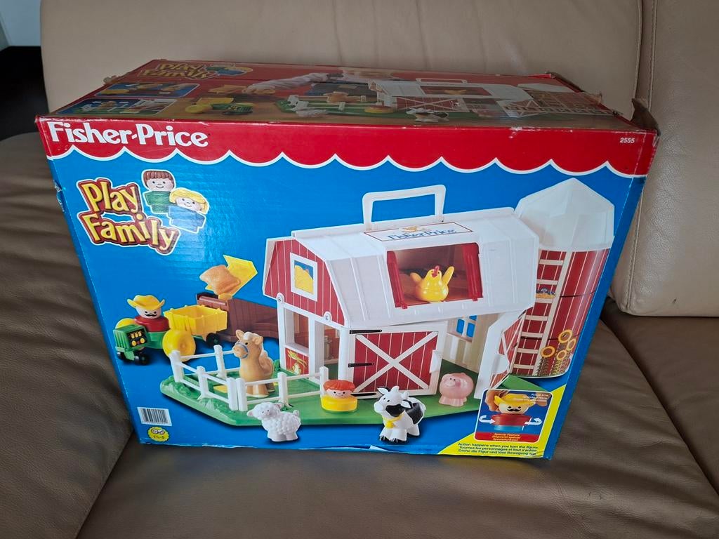 Mooi vintage Fisher-Price boerderij setje., Kinderen en Baby's, Speelgoed | Fisher-Price, Ophalen of Verzenden, Speelset