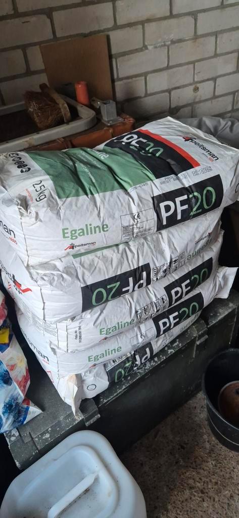 5 Zakken Egaline PF20 - Nieuw!, Doe-het-zelf en Verbouw, Metselstenen, Nieuw, Overige typen, Ophalen of Verzenden
