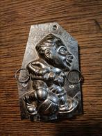 Antieke chocolade vorm. Vintage. Voetballer., Ophalen