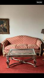 Louis XV stijl Driezits bank wit Laque, Antiek en Kunst, Ophalen